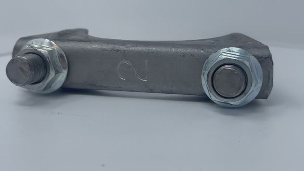 2" U bolt clamp for Cat Strap installation catalytic converter theft prevention.